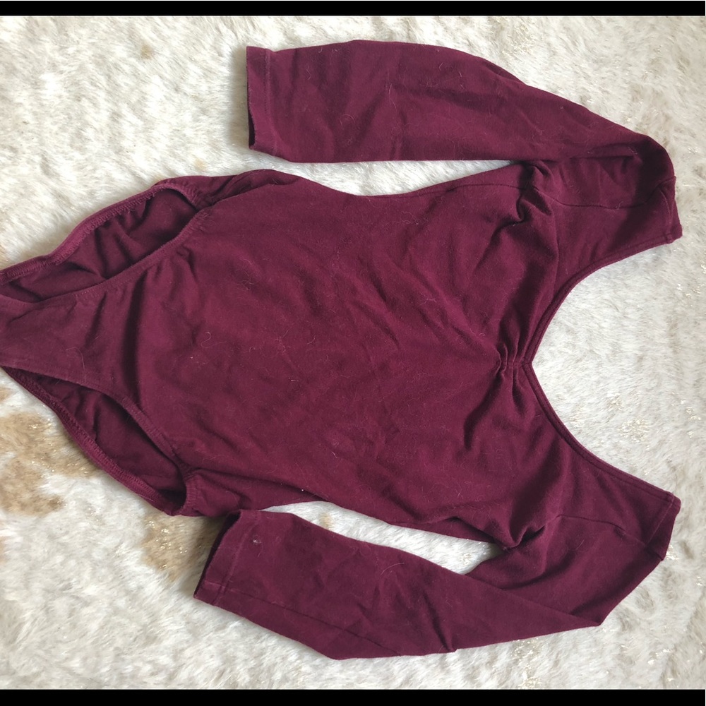 Burgundy Bloch leotard